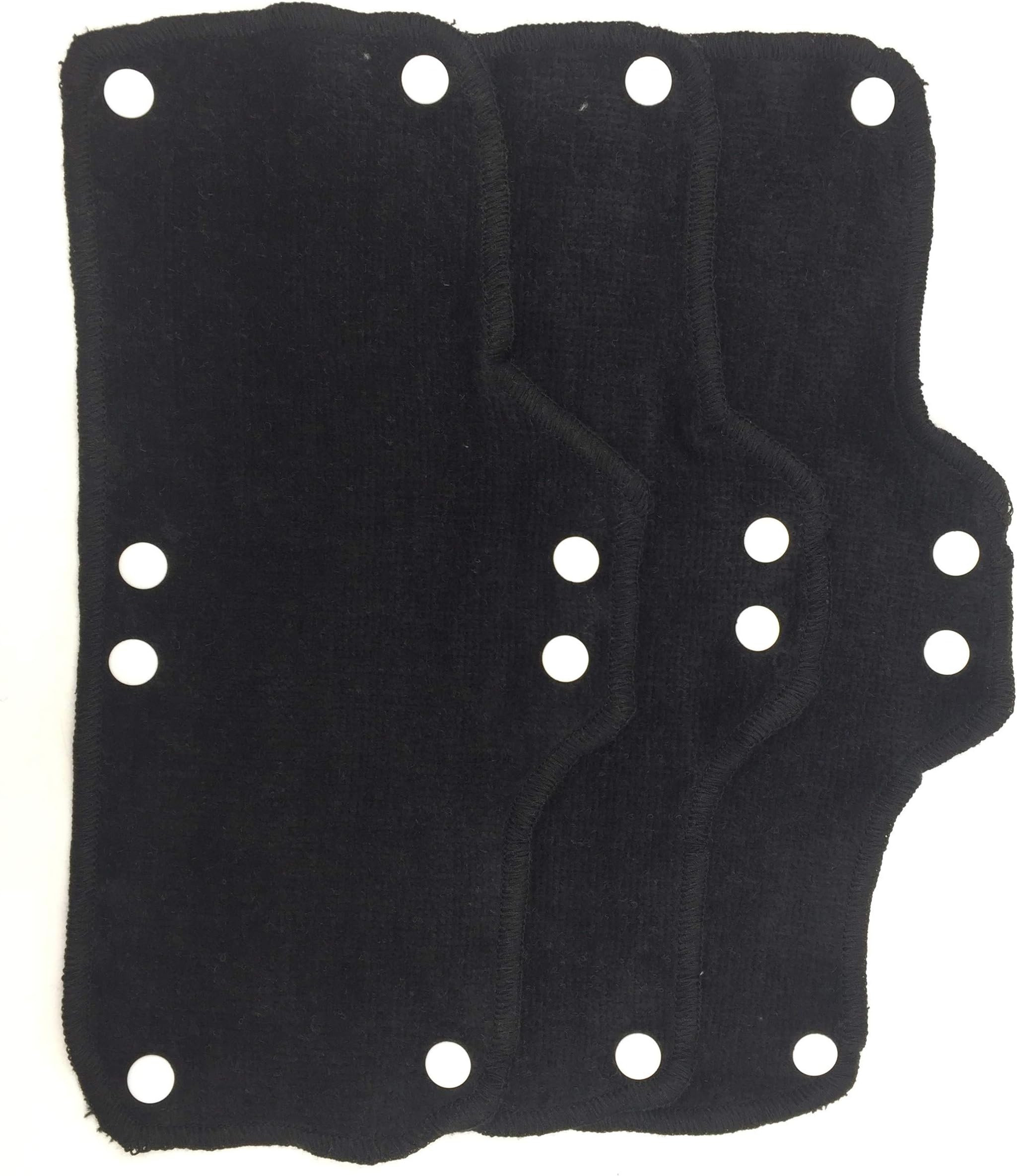 Black Sweatband for Hard Hat Washable Velvet Terry Cotton Hard Hat Liner NAEE snap on (3)