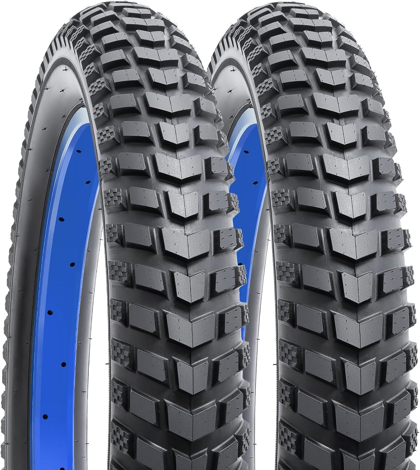 YUNSCM 1 PC/2PCS 24" Fat E-Bike Tires 24 x 3.0/76-507 Compatible with Mountain Bike 24x3 24x3.0 Electric Bicycle Tires(Y-1000)