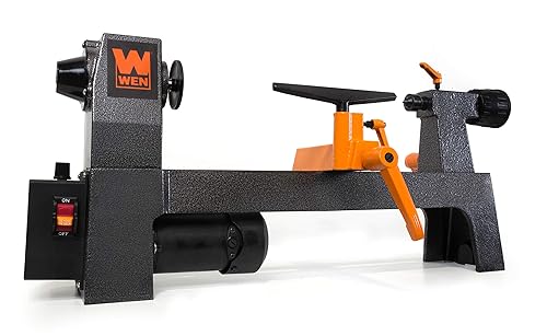 WEN Mini Benchtop Wood Lathe, 8-Inch by 13-Inch with Variable