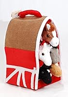 Vista 1 de Peluche de granero con 5 caballos en su