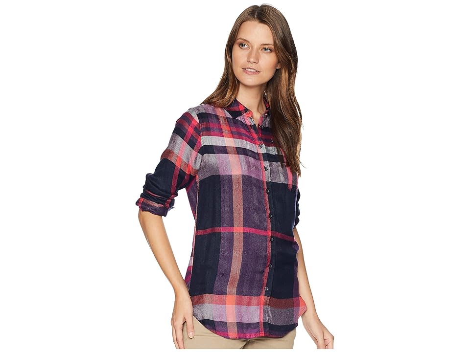 

Joules Laurel Longline Shirt (Navy Bilberry Check) Women's Clothing, Multi