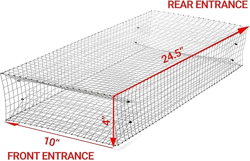 Miniatura 4 de Trampa grande de doble entrada para serpientes, atrapa y libera todo tipo de serpientes, reutilizable