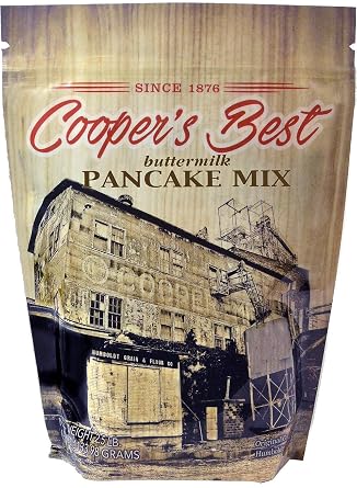 Coopers Best Buttermilk Pancake and Waffle Mix 2.5 LB Bag - Based On Original 1876 Recipe - An Old Favorite Perfect for Any Time - Premium Milled Flour - Made in the USA - 28 Servings | Based on Original 1879 Recipe - Simple Ingredients - Made in USA - 28 Servings per Bag - CB1005