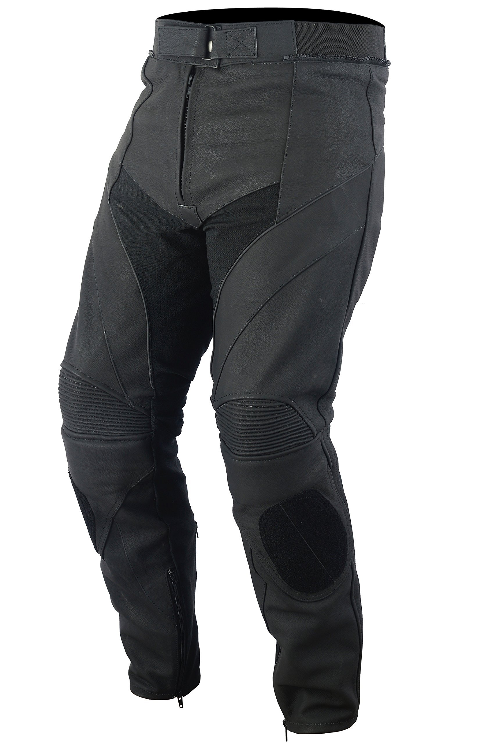 Bikers Gear Australia Mens Premium Race Leather Motorcycle Sports Trousers Pants with Removable CE1621-1 Armour 32S