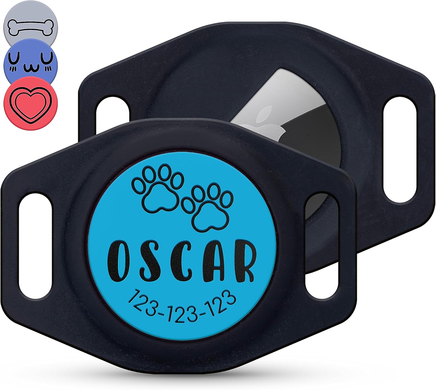 Engraved Airtag Dog Collar Holder, Personalized Airtag Case