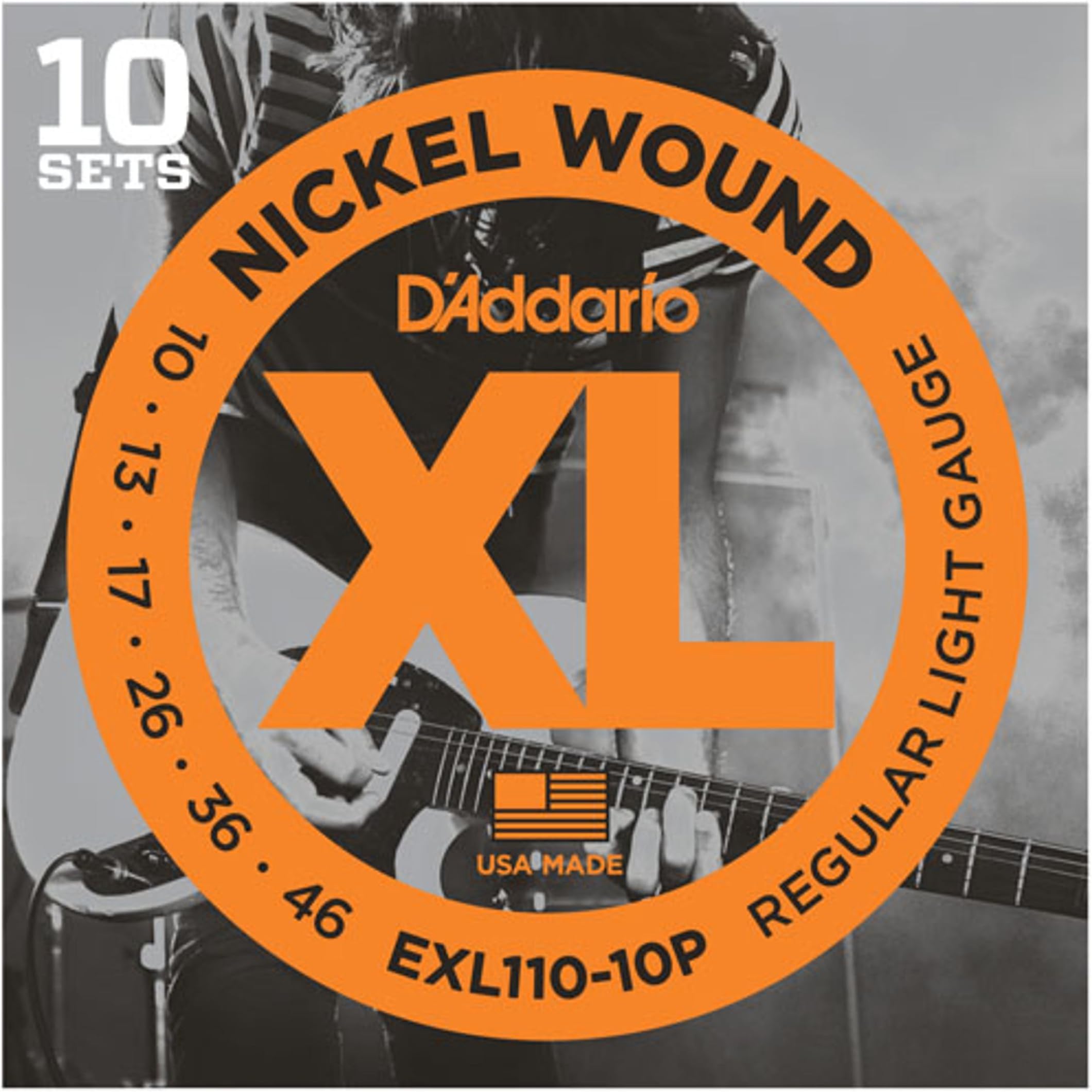 E-Guit.String EXL110-10P 10-46 Nickel Wound 10 Sets - Electric Guitar Strings