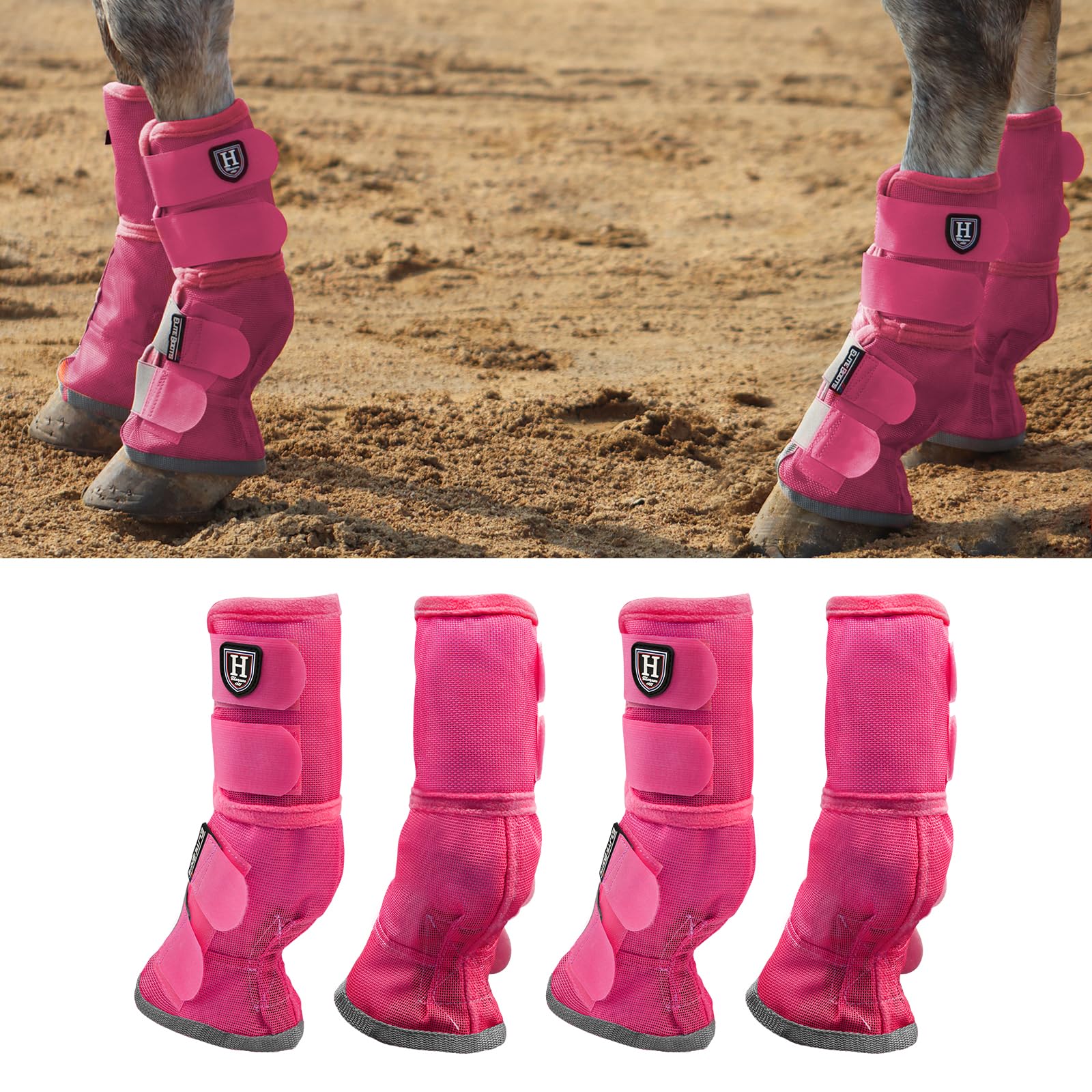 Harrison Howard Horse Leg Guard Stomp Reduction Hook and Loop Closures Rubbing Prevention