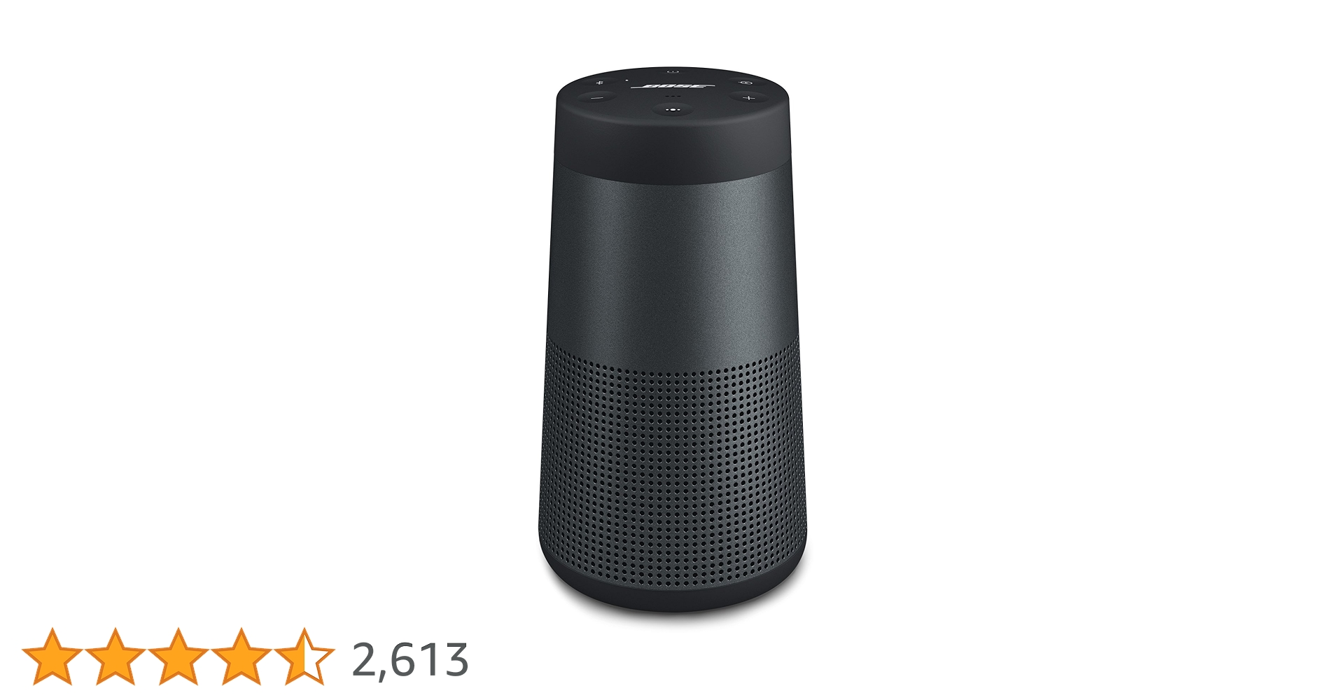 スピーカー・ウーファー Bose Revolve SoundLink Bluetooth speaker Bose SoundLink Revolve Bluetooth Speaker - Triple Black : Amazon