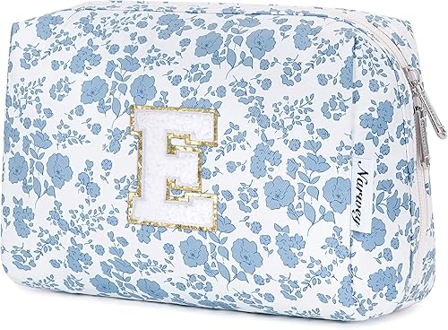 Vista 49 de Narwey Bolsa de maquillaje con iniciales para adolescentes y niñas, regalos de moda de 6, 8, 10, 11, 12, 14, 16, 18 años, bolsa de aseo cosmética