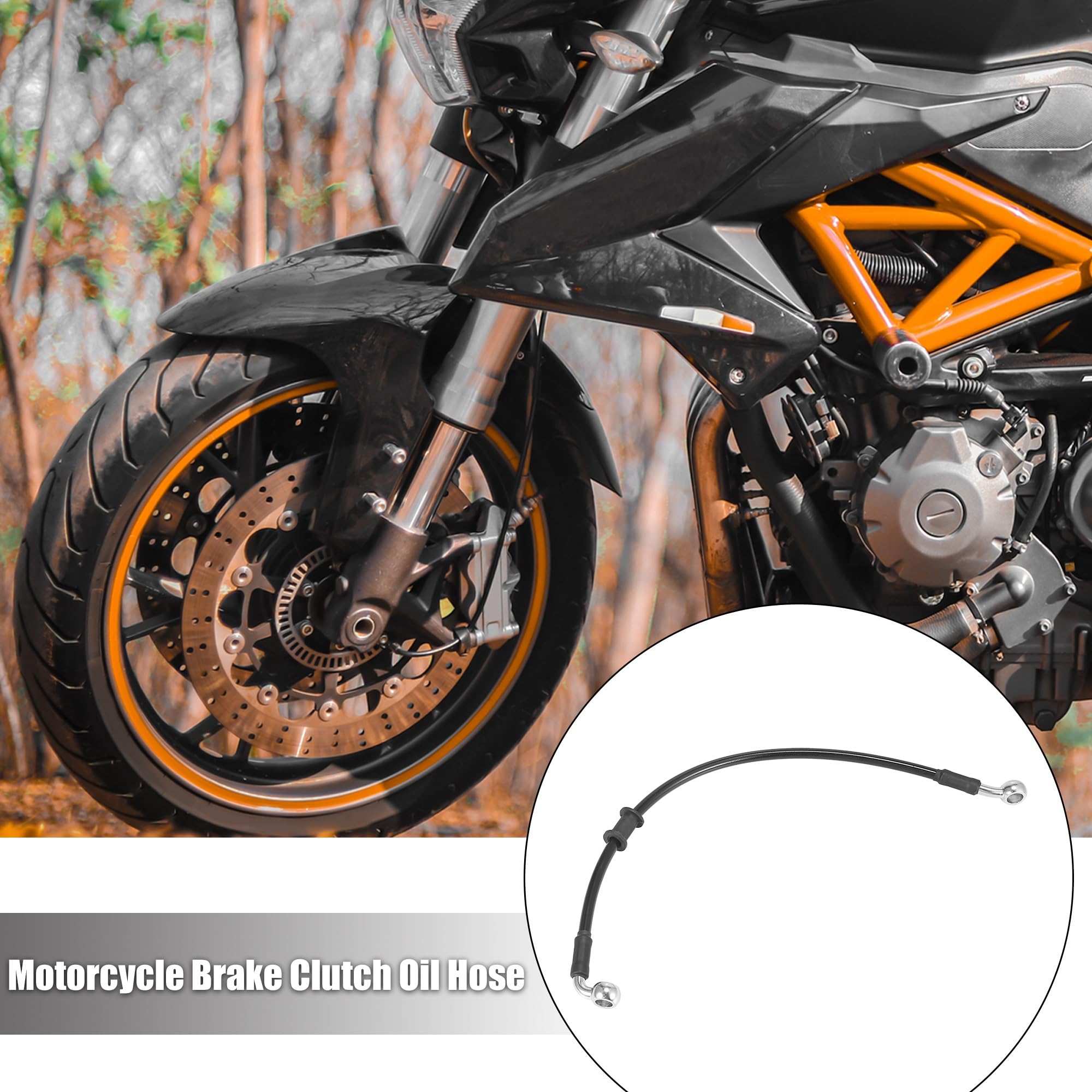 Wymiana linki sprzęgła motocykl 40cm-200cm motocykl hamulcowy sprzęgło wąż olejowy rura przewodowa wzmocniony hydraulicznie w oplocie ze stali nierdzewnej