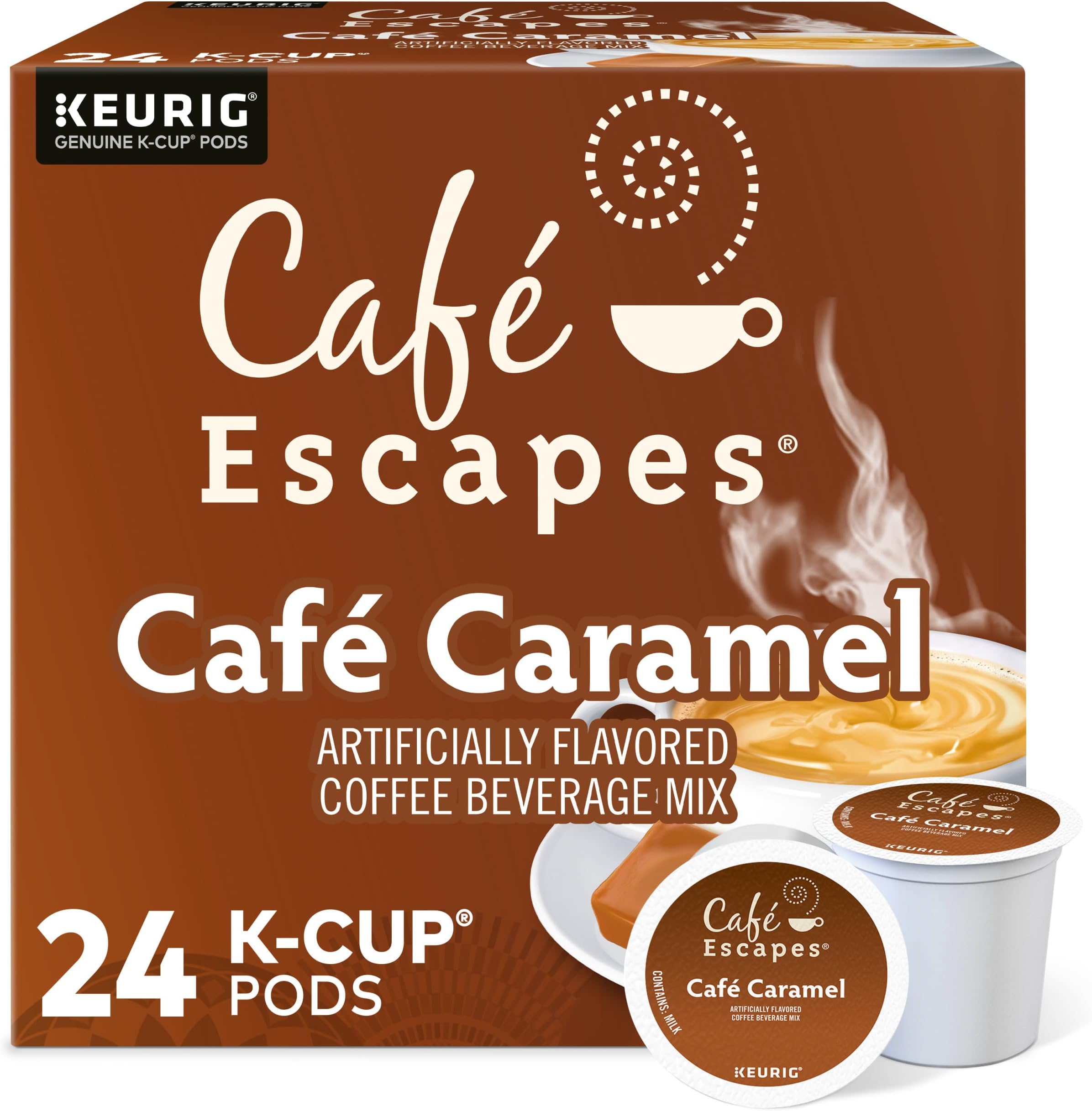 Café Caramel, Keurig Single-Serve K-Cup Pods, 24 Count