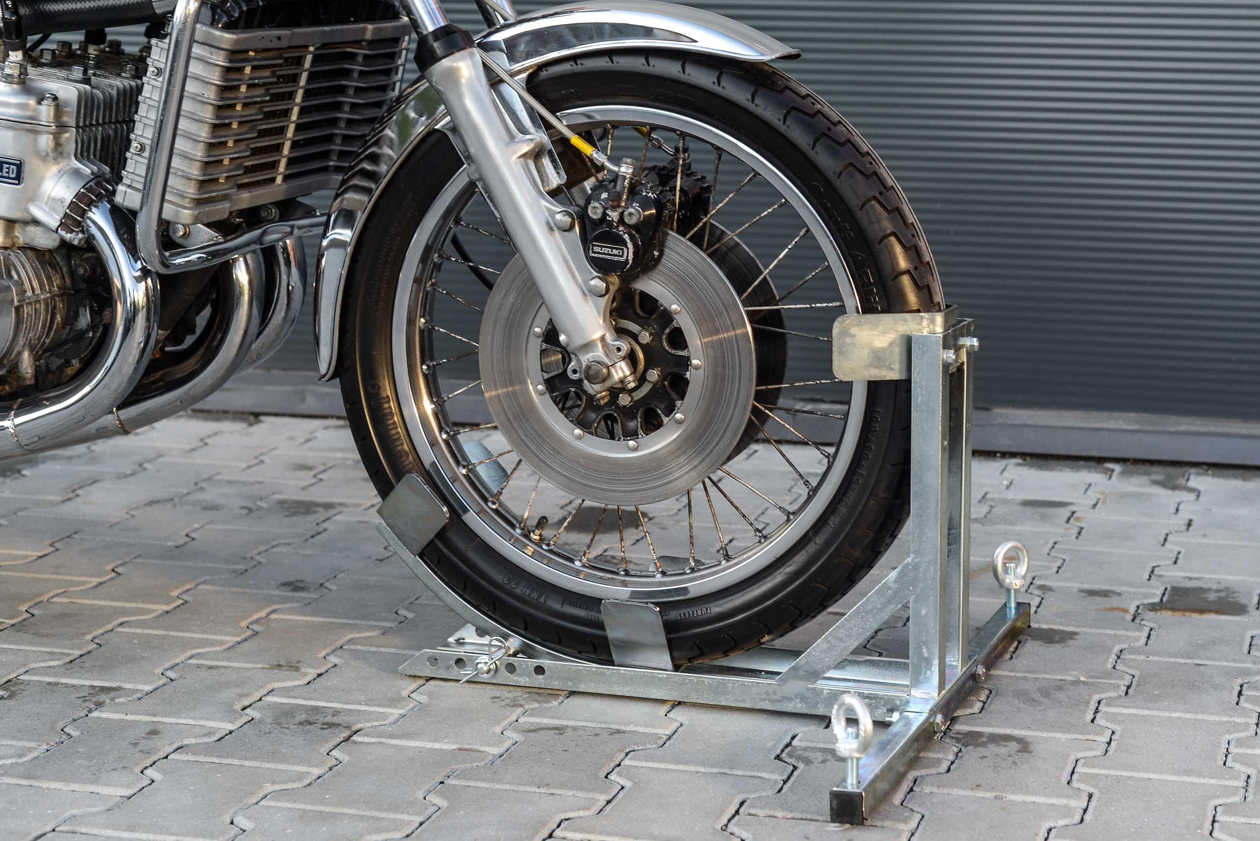 Motorradwippe Motorradständer Radwippe Transportständer für vorne HLP schwarz
