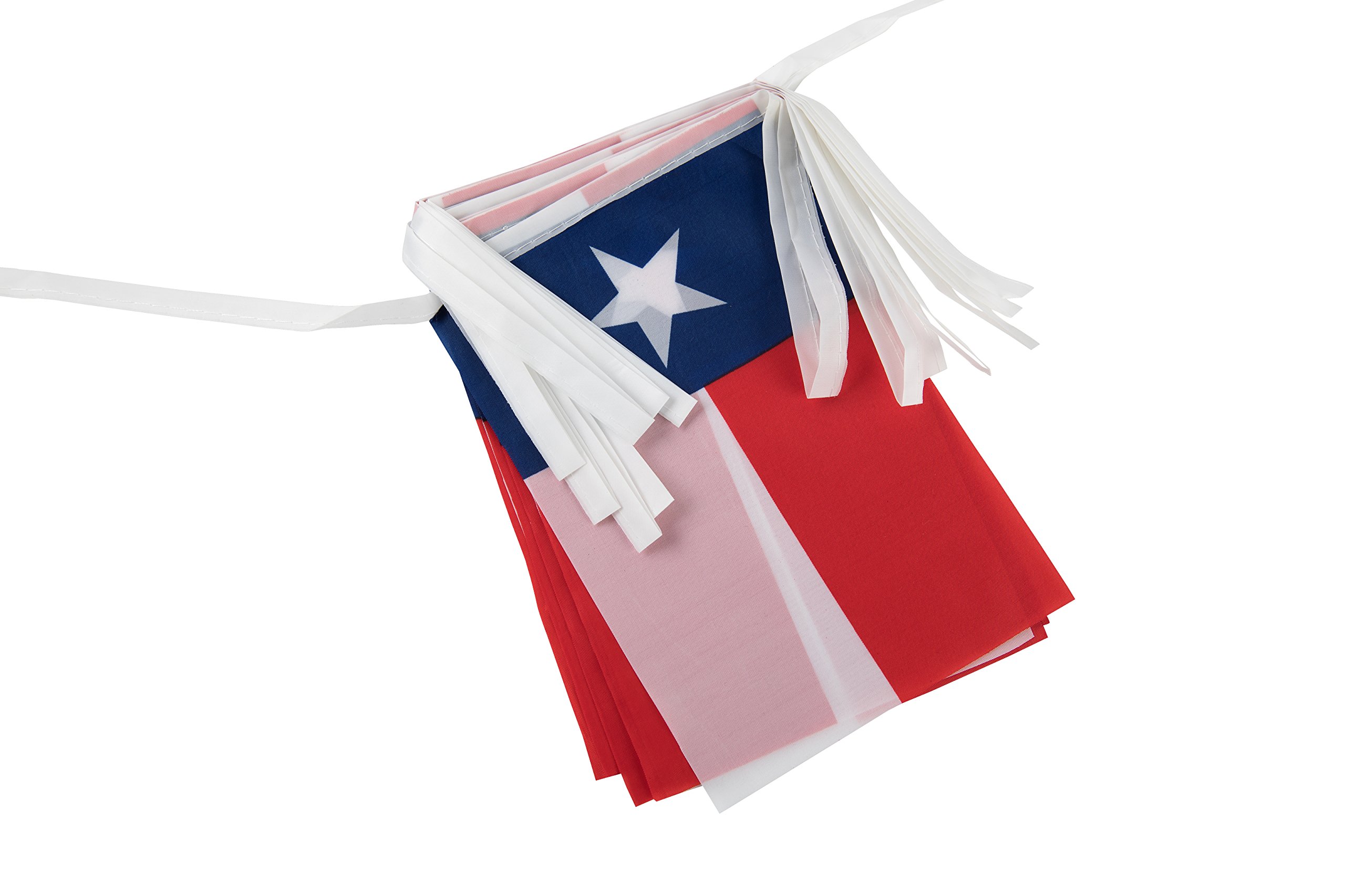 TSMD Texas-Flaggen-Banner – 2x 1,8 M Mit 40 Mini-Flaggen, Aus Polyester