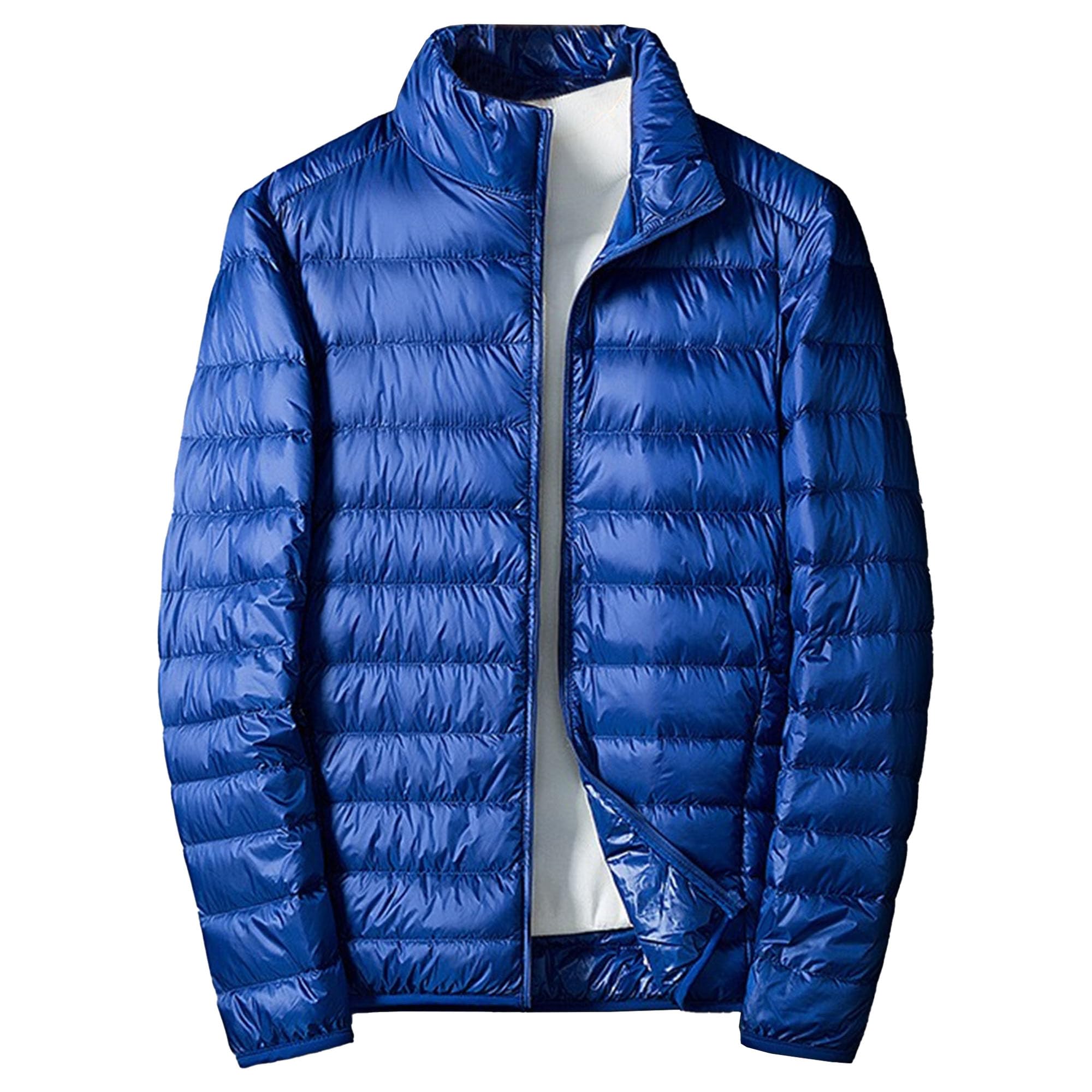 Maiyifu-GJ Mens Winter Jackets Coats Lightweight Puffer Jacket Thicken Warm Quilted Padded Coat Windproof Outerwear