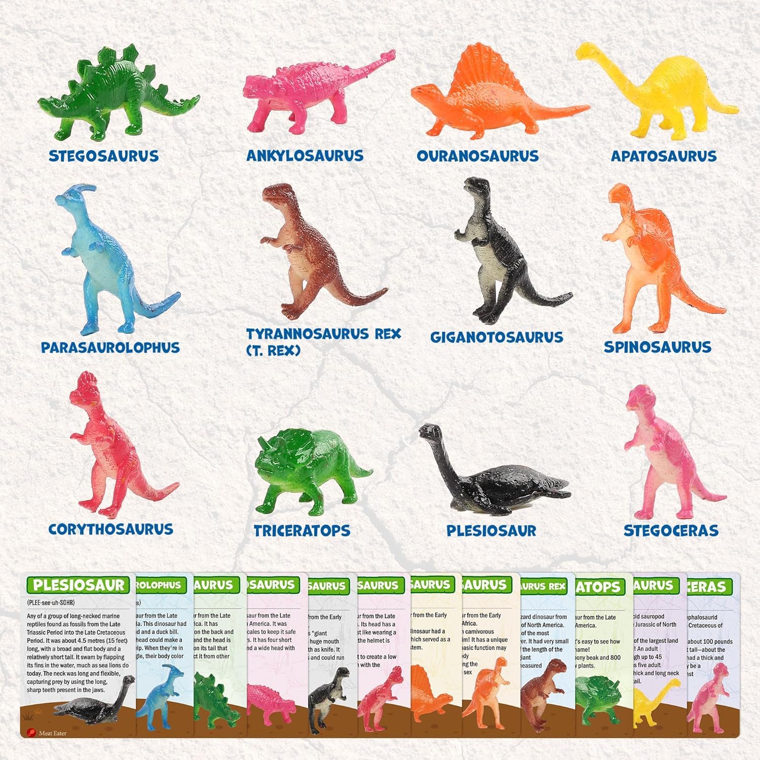 LotFancy Kit Scavo Dinosauri per Bambini, 12 Uova Dinosauro da Scavare, Archeologia Set, Regalo Educativo per Bambini e Bambine dai 6 Anni
