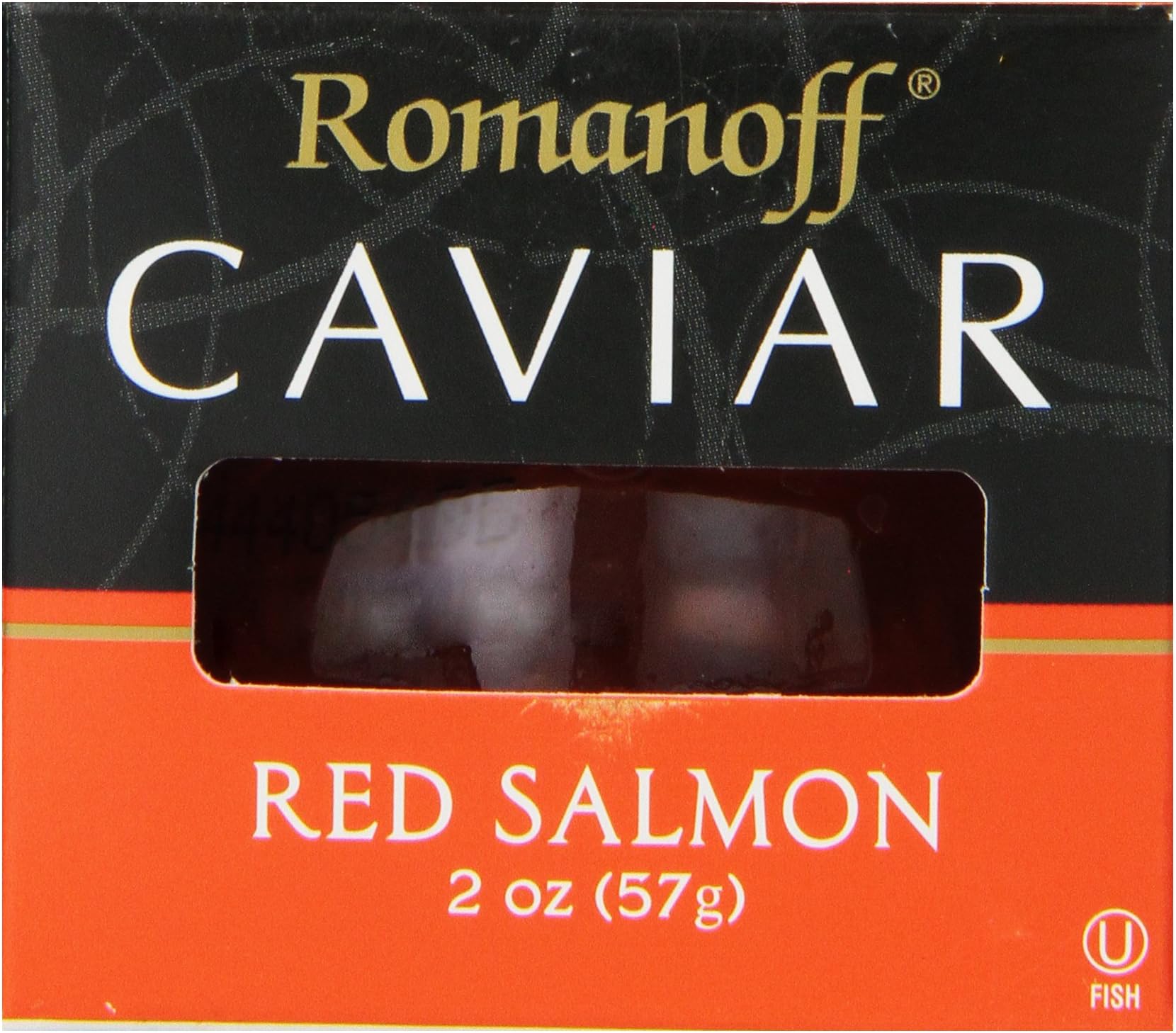 Romanoff Caviar Red Salmon, 2 Ounce Jar