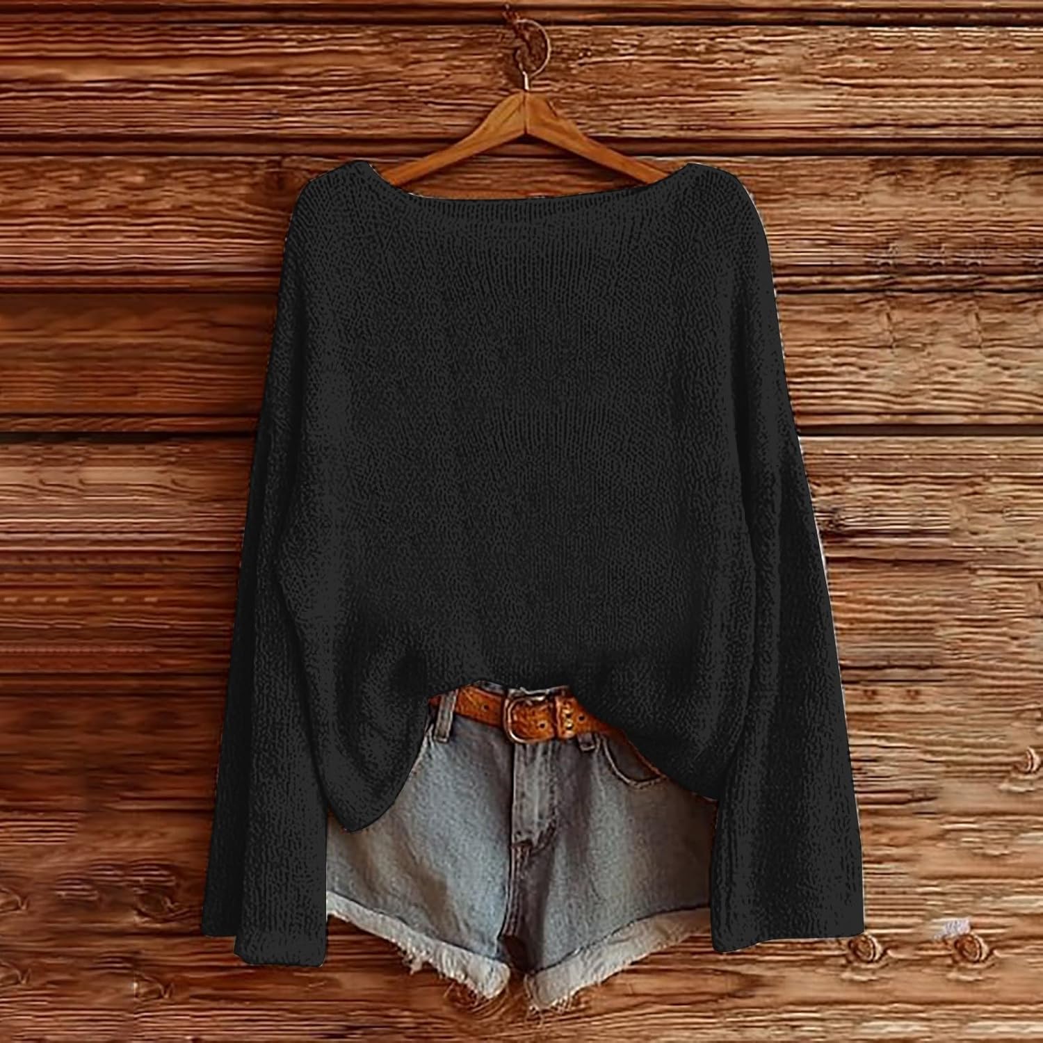 GOKKILRW Womens Boho Oversized Sweater Vintage Ethnic Casual Cute Graphic Pullover Tops Baggy Fall Long Sleeve Floral Blouses - Image 2