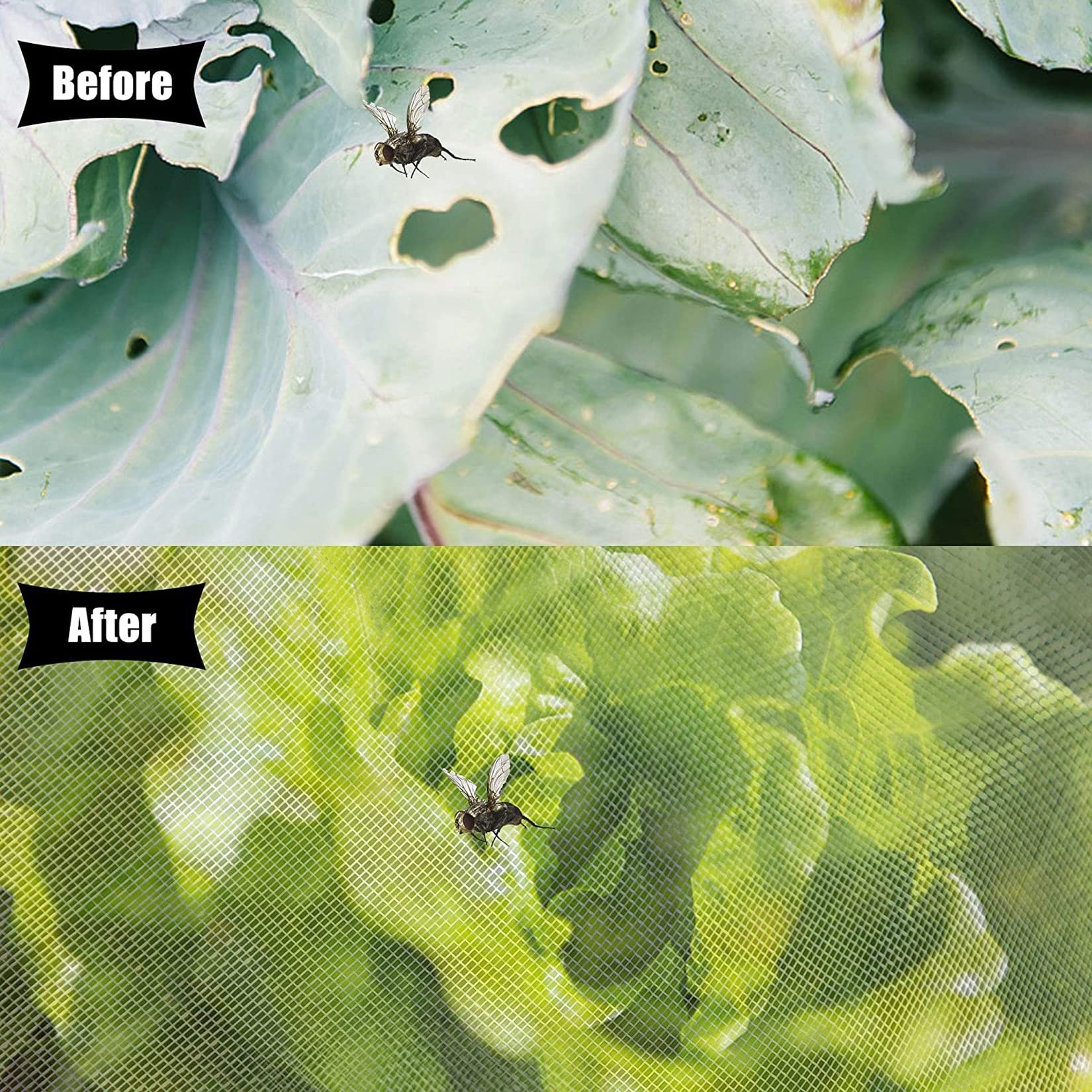 WLWLEO Malla de Red de Barrera contra Insectos para Plantas de jardín, Paquete de 4 Bolsas Protectoras para Tomates con cordón, contra plagas Bird Net para Proteger Frutas Verduras Flor,180x210CM