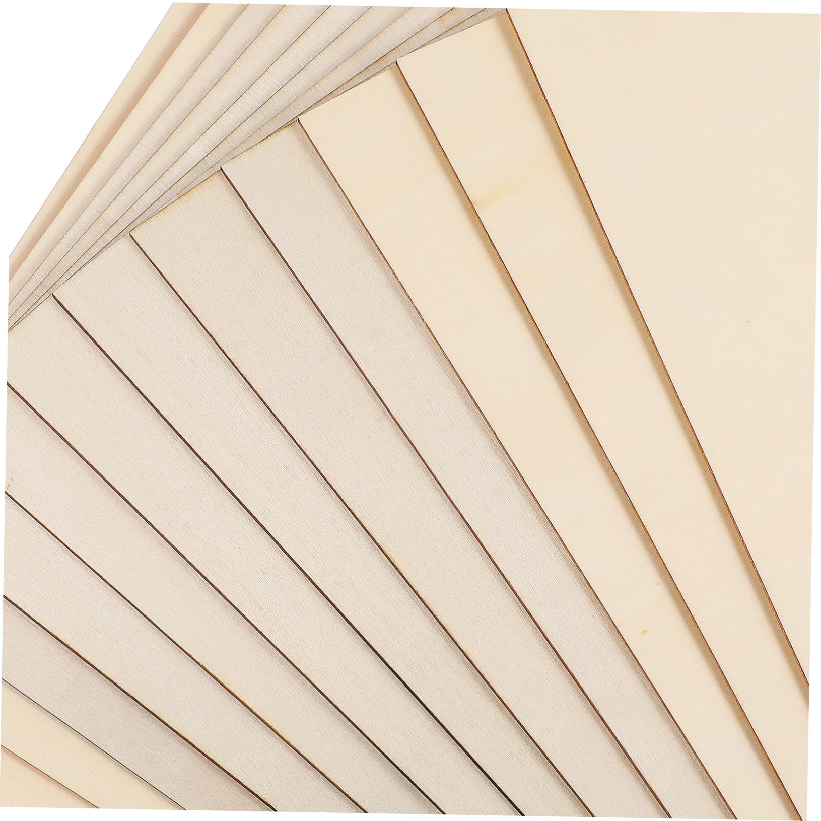 12 Pezzi Tavole in Legno Massello Quadrate Spessore Pannelli Grezzi per Artigianato Incisione Pittura e Modellismo DIY