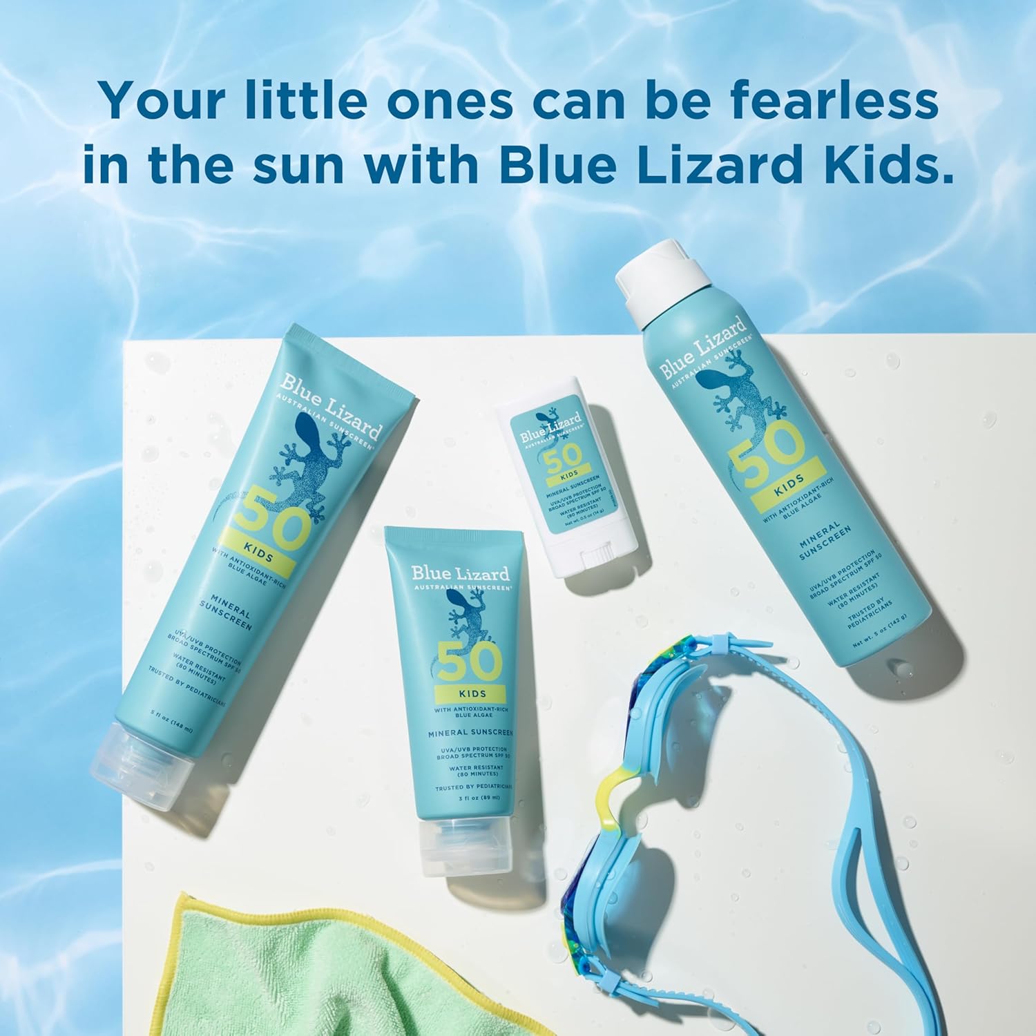 Blue Lizard Kids Mineral Sunscreen Spray SPF 50+, Brand, Broad-Spectrum UVA/UVB Protection, Water-Resistant, Zinc Oxide Formula, 5 fl oz - Image 9