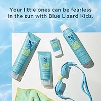 Vista 9 de Blue Lizard - Protector solar mineral para niños con óxido de zinc, SPF 50+, resistente al agua, protección UVA/UVB