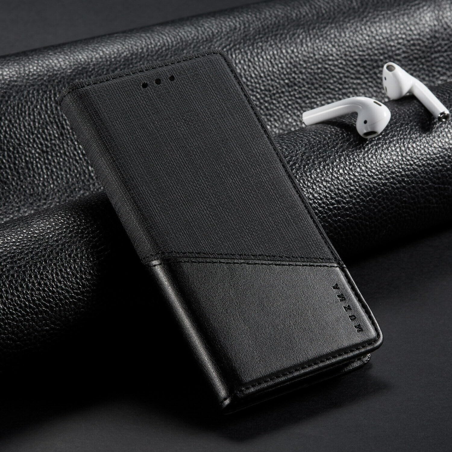Étui de protection iPhone 15 Plus Noir finition cuir premium - 8