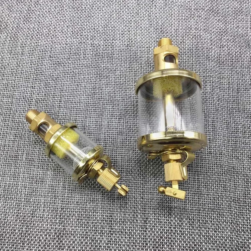 1 copa de aceite con válvula de aguja de precisión (rosca macho BSP de 1/8", 1/4" y 3/8"). Aceitera de goteo ajustable for tornos y fresadoras.(3/8"x400mL)