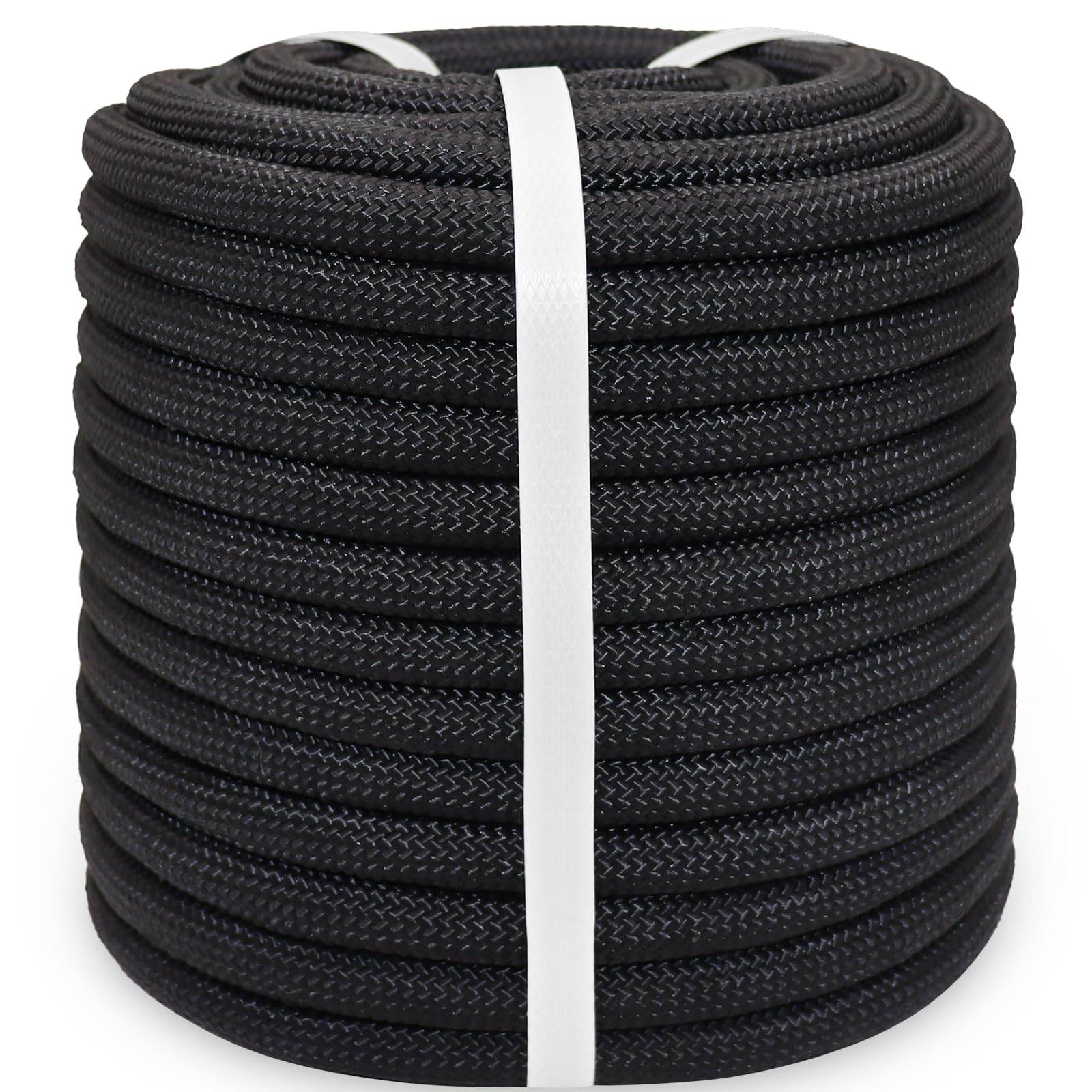 Black Polyester Rope – 1/2 Inch X 100 Feet, Strong & Soft For Swing, Camping, Sailing & Towing - View #10