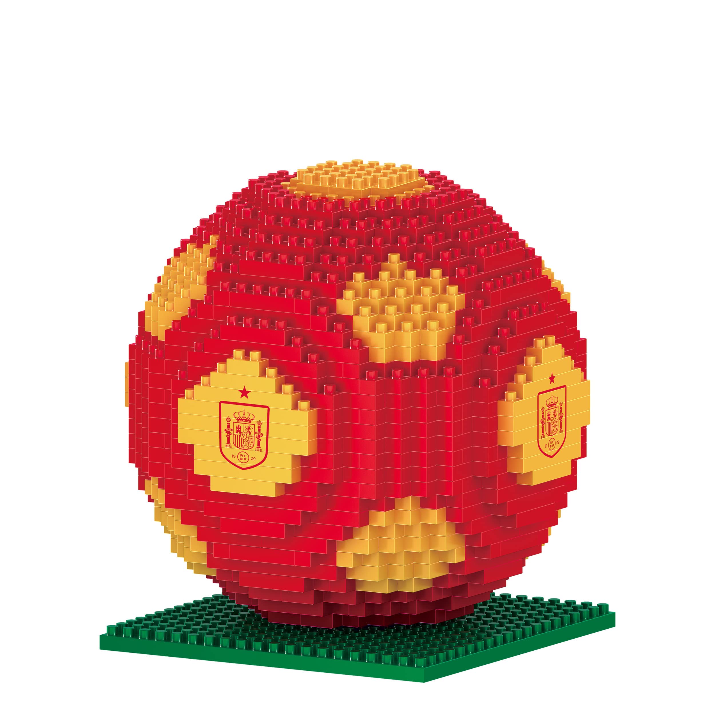 FOCO Officially Licensed Spain BRXLZ 3D Bricks Football Construction Toy Model