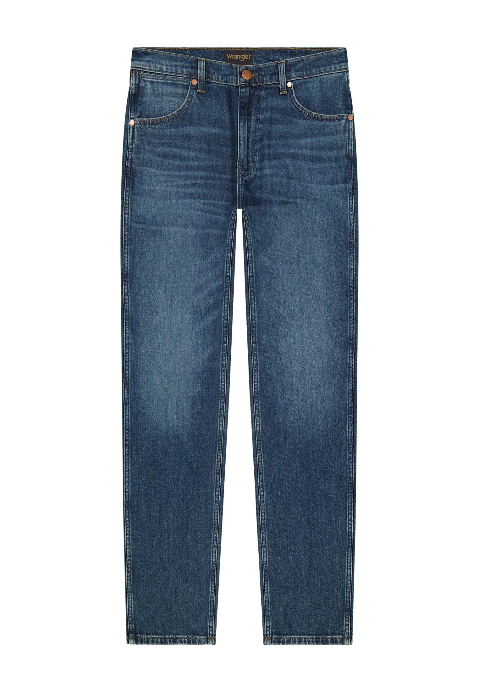 Wrangler Men's Stormforge_blue Greensboro Jeans, Regular Fit, Blue, New Favorite W29-W46, 32 W/32 L