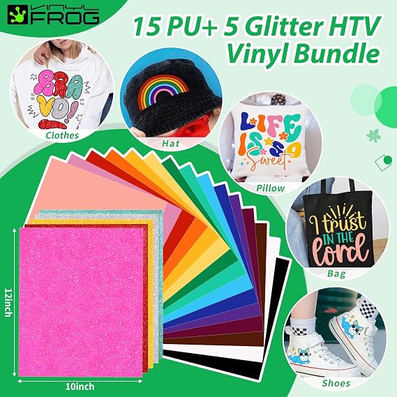 VINYL FROG 60PCS Accessories Bundle for Cricut Maker and All Explore Air