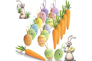 Colorful Easter Foam Tree Decorations