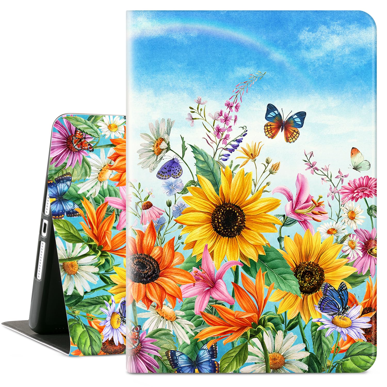 iPad 9th Generation Case, iPad 8th Generation Case, iPad 7th Generation case, iPadCase 9th Generation 10.2 Inch Multi-Angle View with Adjustable Stand