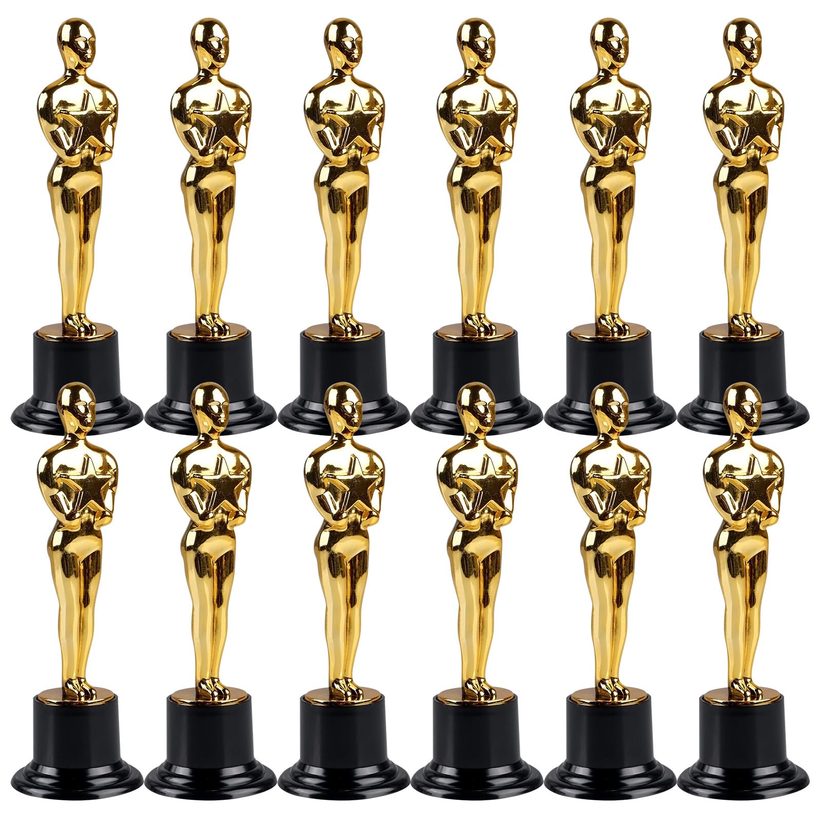 SUNOYA Coppa per Trofei, 12PCS Coppe e Trofei Calcio, Coppa Trofeo Bambini, Plastica Trofeo Placcata, Coppe e Trofei Personalizzati per i Premi Sportivi del Calcio e i Gala di Premiazione