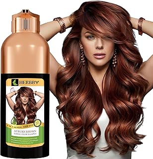 HERBBY Hair Color Shampoo for Gray Hair Coverage&Color Transform with 9 ...