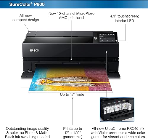 Miniatura 9 de Epson SureColor P900 - Impresora de 17 pulgadas color negro