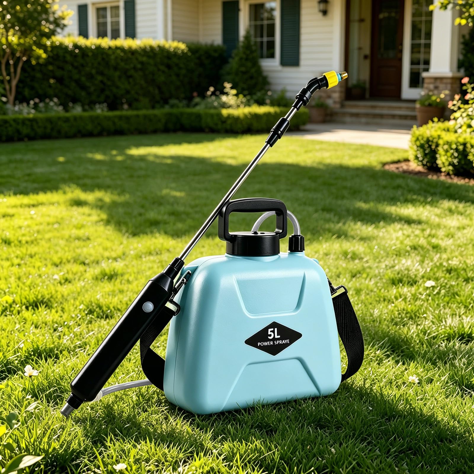 Pulverizador eléctrico de jardín con batería de 5 L con pulverizador