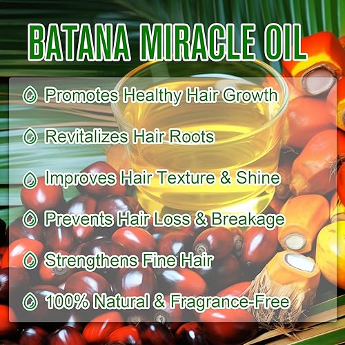 Miniatura 2 de Aceite de batana para el crecimiento del cabello, aceite de batana 100% crudo para el crecimiento y la nutrición del cabello promueve el bienestar