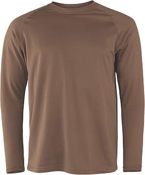 Terramar Fleece Long Sleeve Crew, Military Brown, Tall/XX-Large/50-52, W8369T