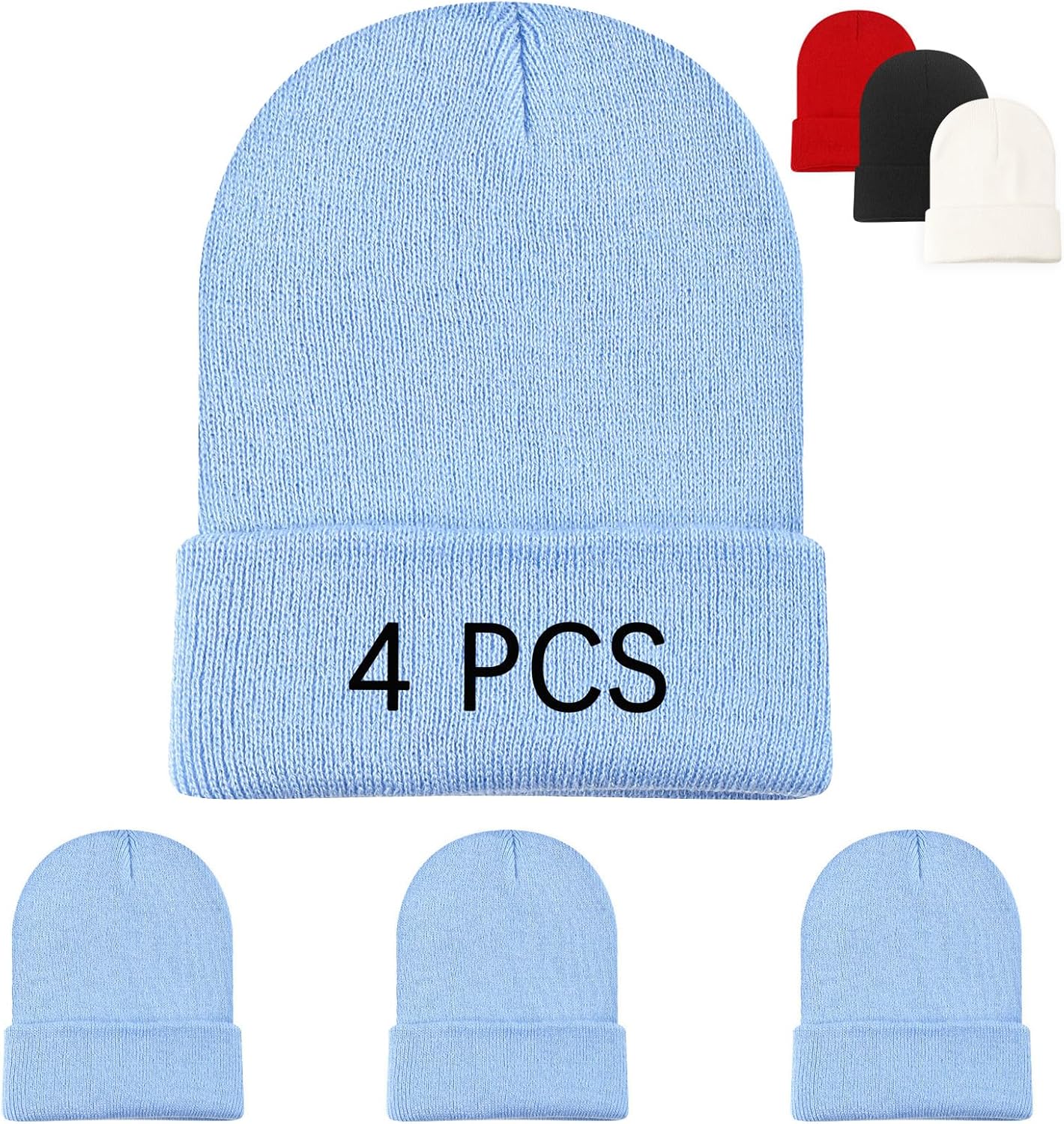 DASSNANE Beanie Hats for Men Beanie for Women Winter Knitted Hat Stocking caps, Soft Ski Hat Warm Blank