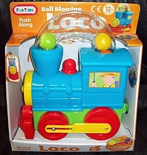 FunTime Push Along Train - Ball Blowing Loco Suitable For 12 Months + by Funtime