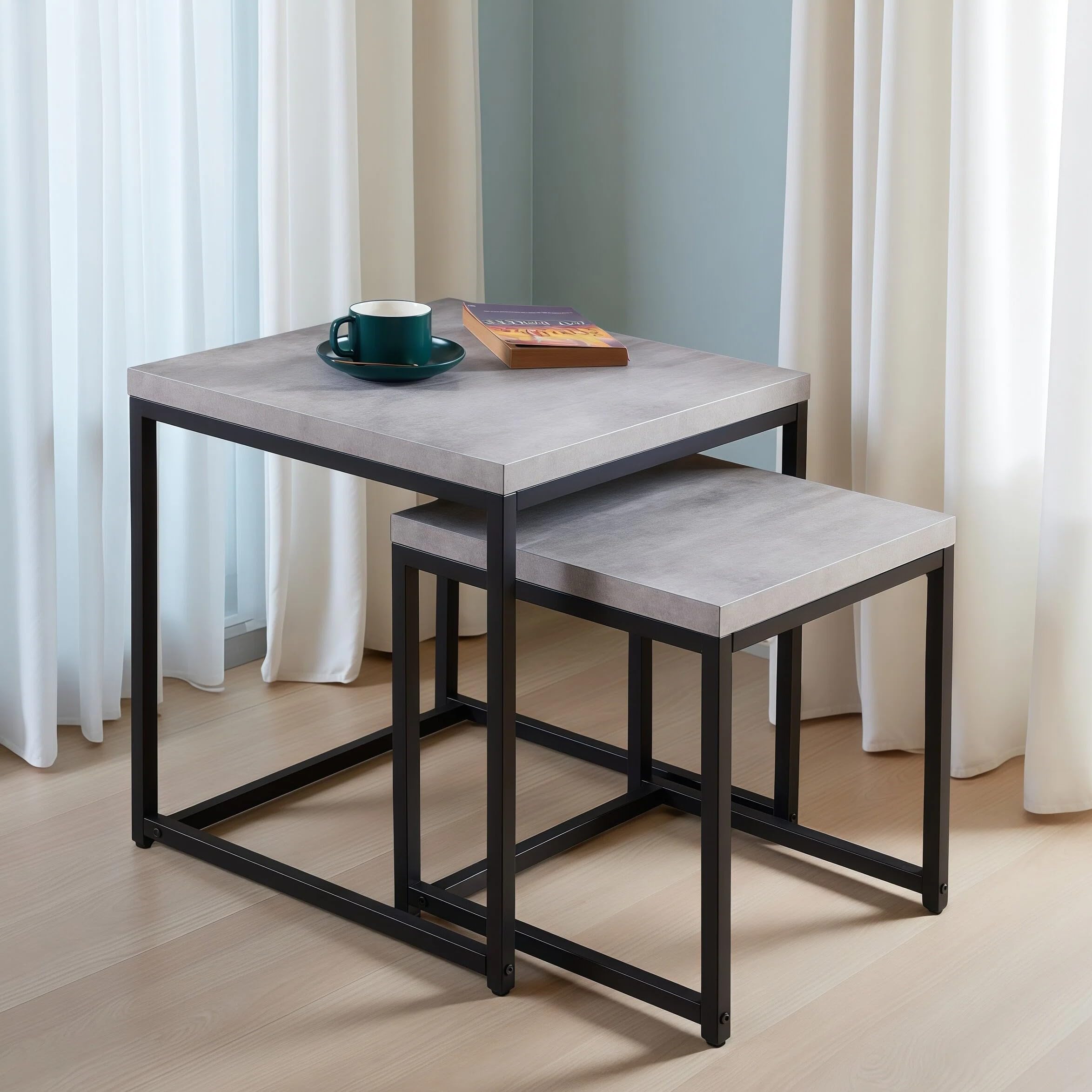 Amazon.com: CENSI Nesting End Tables Set of 2, 20