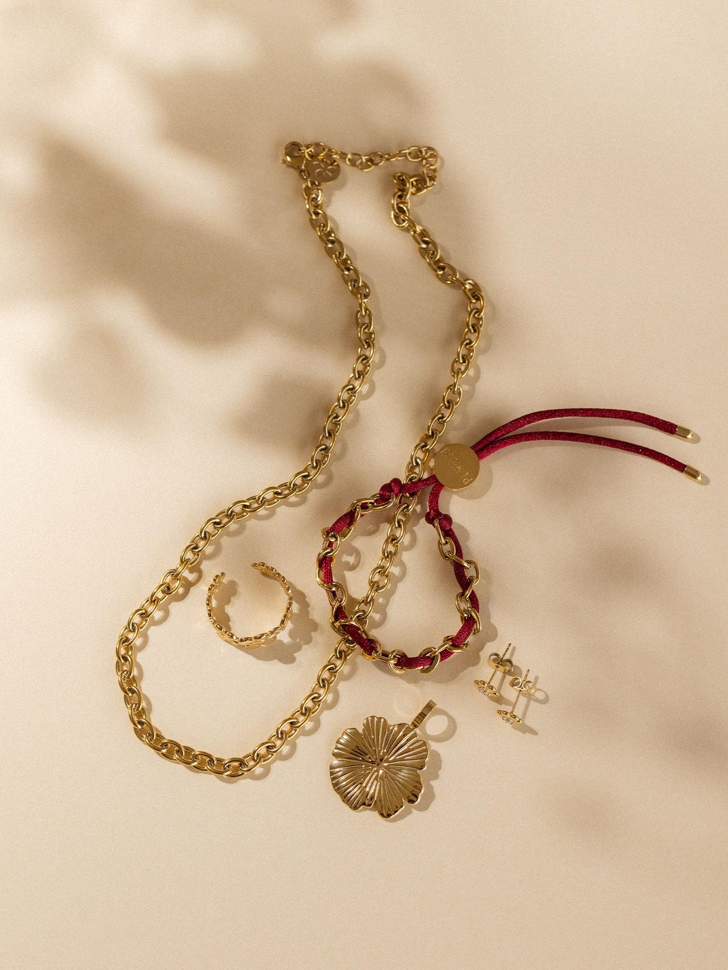 Purelei Share Aloha Kette – wasserfest & verstellbar | Ausdrucksstarke Gliederkette aus Edelstahl & 14K/18K Vergoldung | Statement-Piece für selbstbewusste Looks