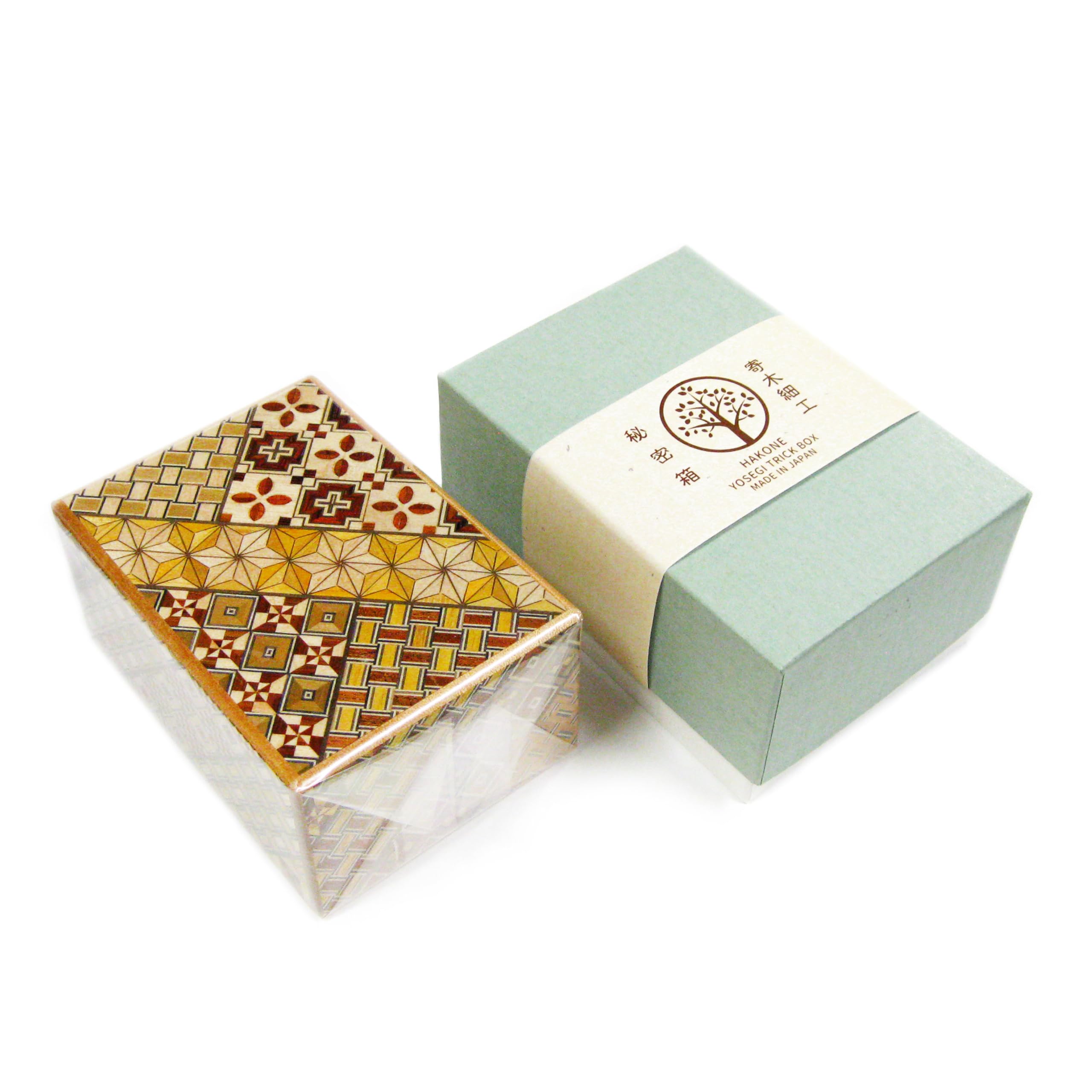 Amazon | 箱根寄木細工 秘密箱 中サイズ 4寸 箱根細工 伝統工芸品