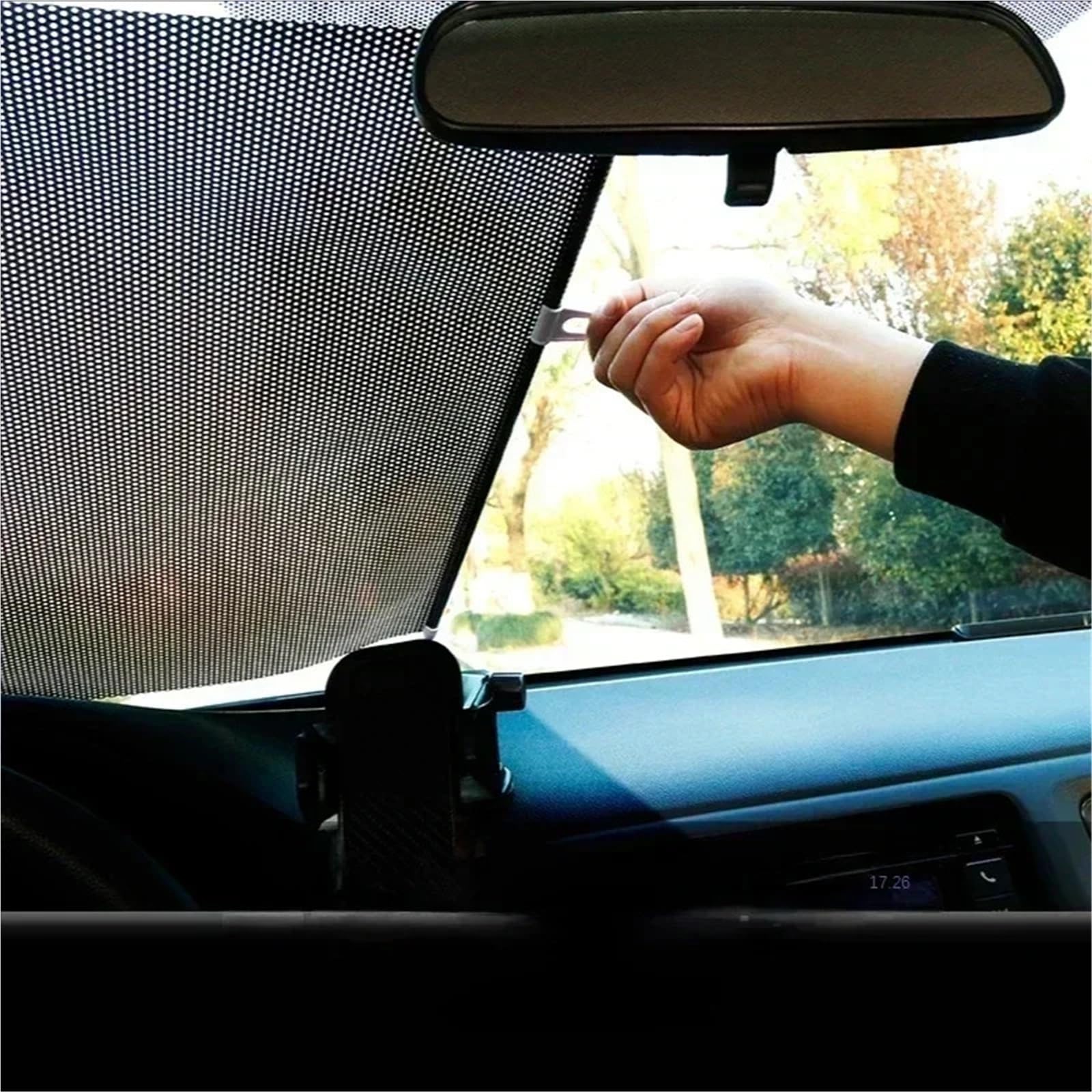 Coche Sun Shade Parasol del Coche Cortinas Reflectantes de protección Ultravioleta