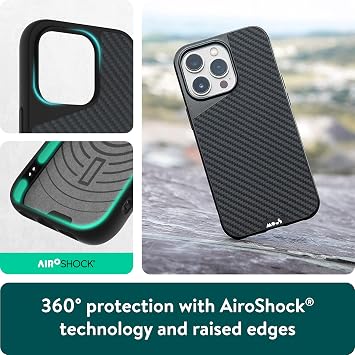 Mous - Protective Case for iPhone 14 - Aramid Fiber - Limitless 5.0 - Fully MagSafe Compatible - iPhone 14 Case Shockproof