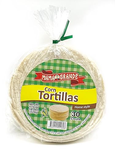 Mama Grande Tortilla Factory - Tortillas de maíz blanco - 5 pulgadas - 1 paquete (30 tortillas) - Veganas - Sin gluten - Tradicional - Sabor casero