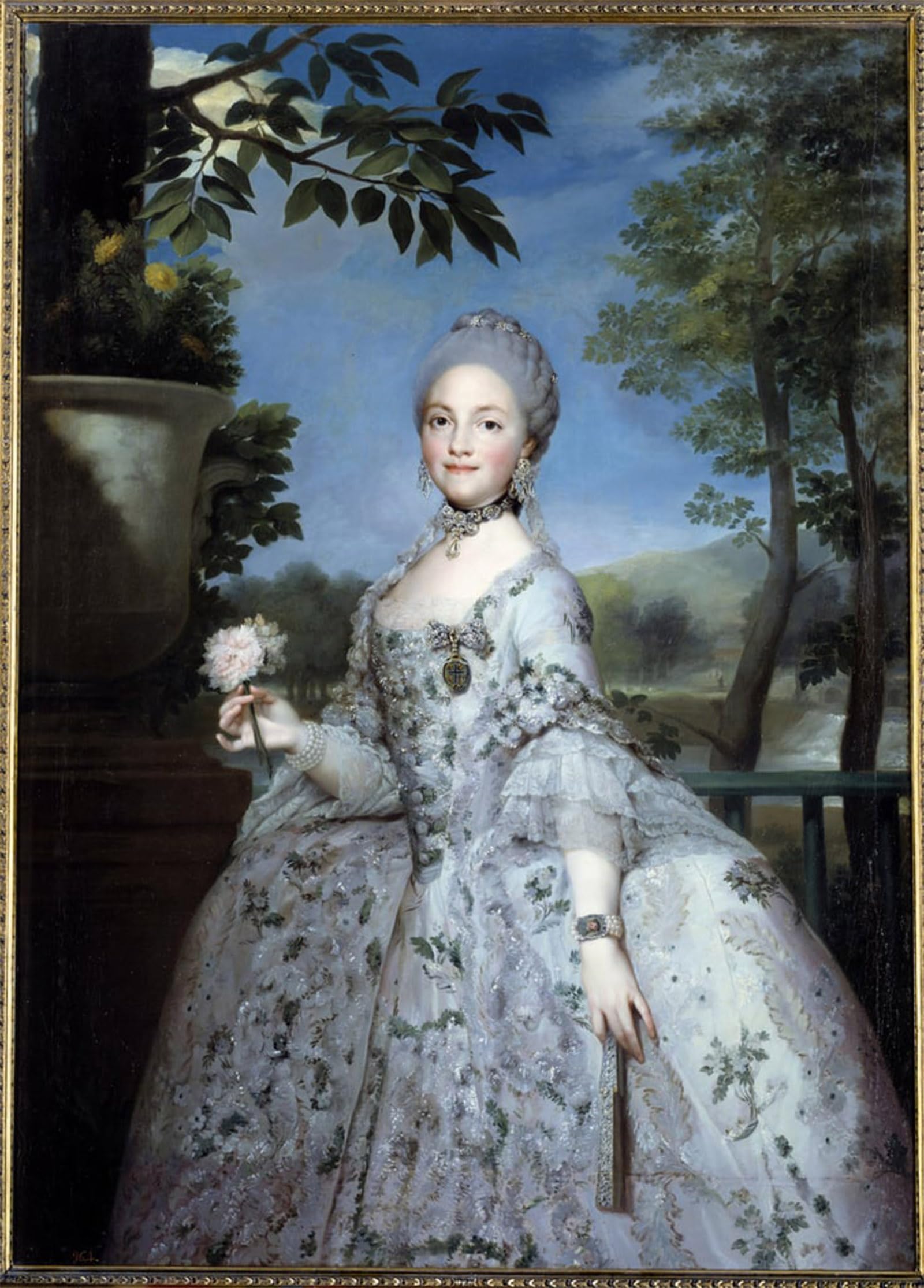 Serendipitp No Frame Aesthetic Poster Photo Wall Print Retro Picture Portrait Of Mary Louise Of Parma By Anton Raphael Mengs Modern Wall Artwork For Home Decor 60X90cm