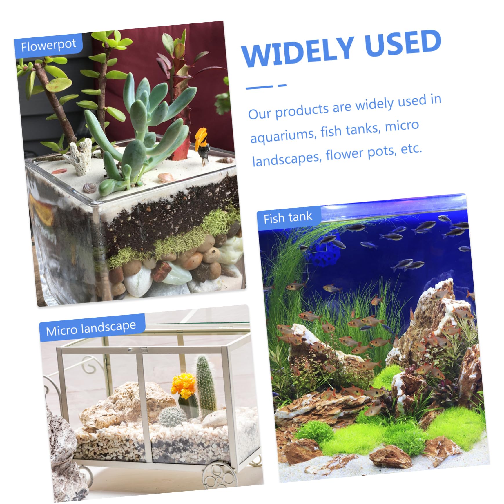 ULTECHNOVO 3 Set Piante Decorative in Acquatica Simulata Accessori Acquatici Finti per Acquari Decorazioni per Piccoli Pesci Piante per Acquari per i in 7 Pezzi*3