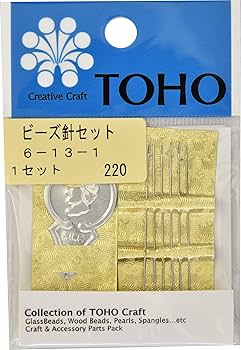 お値下げ　ビーズキット　おまけビーズ針つき ホビックス HOBBIX ビーズキット 京・小鳥のがまぐち根付け
